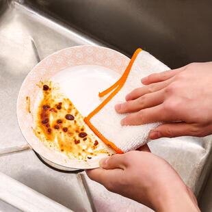 竹788维洗碗布油沾纤厨房不易抹掉毛加厚去油布吸水洗碗巾