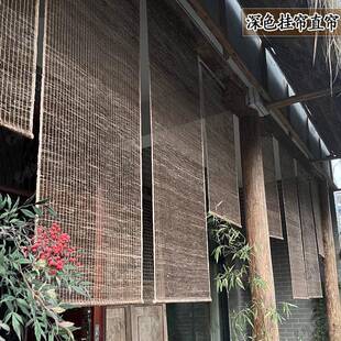 Y*hY*h隔断帘玄关垂帘屏风麻装帘饰帘草帘麻茶F5M62625室挂帘透光