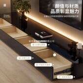 电视柜茶几20449落地木电视机柜轻奢高级感家具柜套装 电实视几茶