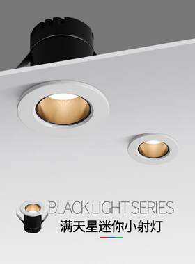 嵌入式led小射牛客厅酒柜展柜装饰满天m开孔3c星小尺寸天花灯眼灯