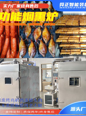 定制全自动腊肉烟熏炉 肉制品熏烤机红肠烟熏机 风干鸡豆干蒸熏炉