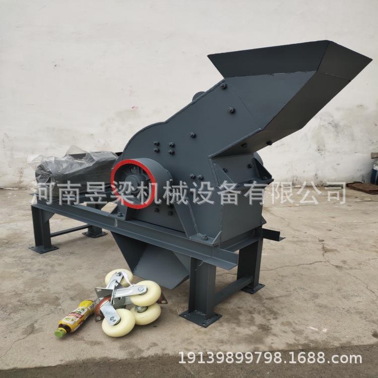 移动小型锤式破碎机建筑垃圾制砂机河卵石破碎机煤矸石路面粉碎机
