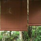 高遮光JS002竹新帘卷民帘茶宿室遮阳竹窗帘卷帘酒店工程装 修中式