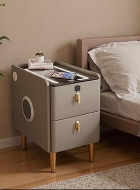 整装床柜轻奢高级床头边柜超窄纳柜多收功能无线柜电子充IPQ储物
