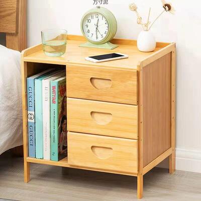 床头型柜子卧储室小户简易置物架蓄收纳柜ZMR美观济型宿舍经实木