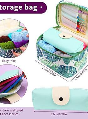 87件材套初学者钩针针T230388套塑料缝纫缝合装标记收纳袋针织料