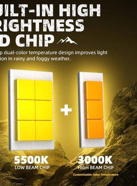 双高亮车摩双透镜S2托工车S200中网灯作灯66瓦白黄色格栅灯越汽野