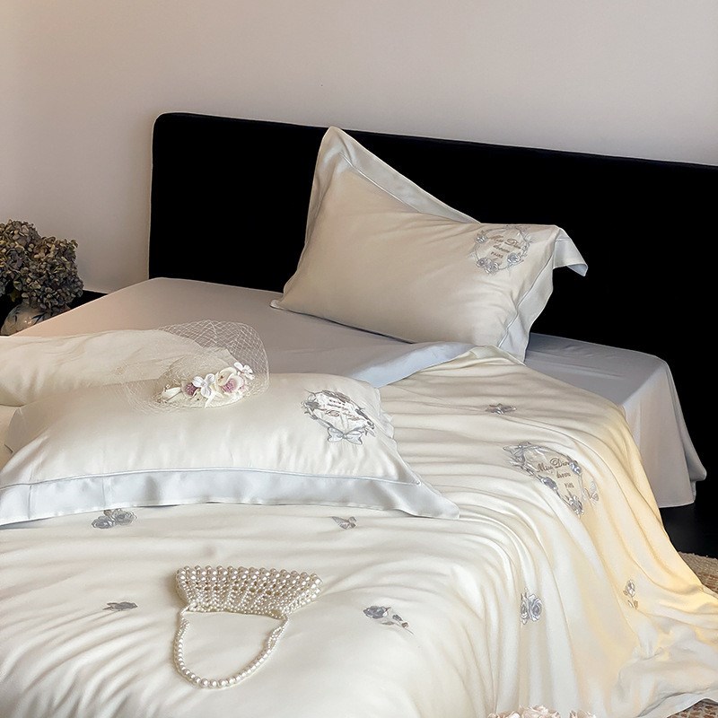 A类公主风d贵族范南通家纺60S兰精天丝春夏季四件套凉感丝滑高端