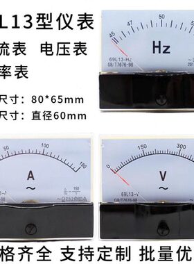 69L13发电机指针式交流电流表电压表频率表300V500V100A50HZ/380V