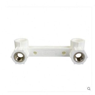 金德PPR白色管件热水器用4分6分 连体内弯四分连体内丝弯头双内牙