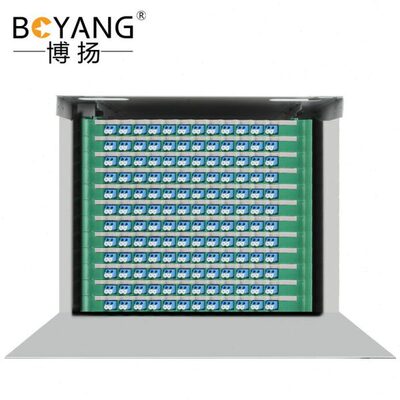 博扬 144口288芯ODF光纤配线架/子框/单元体满配 LC单模双工推拉