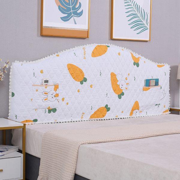 定制欧式床头罩套2023新款半圆弧形简约大方不规则异形全包防尘罩,居家布艺,床头罩,淘宝优惠券,粉丝福利购,淘宝优惠卷