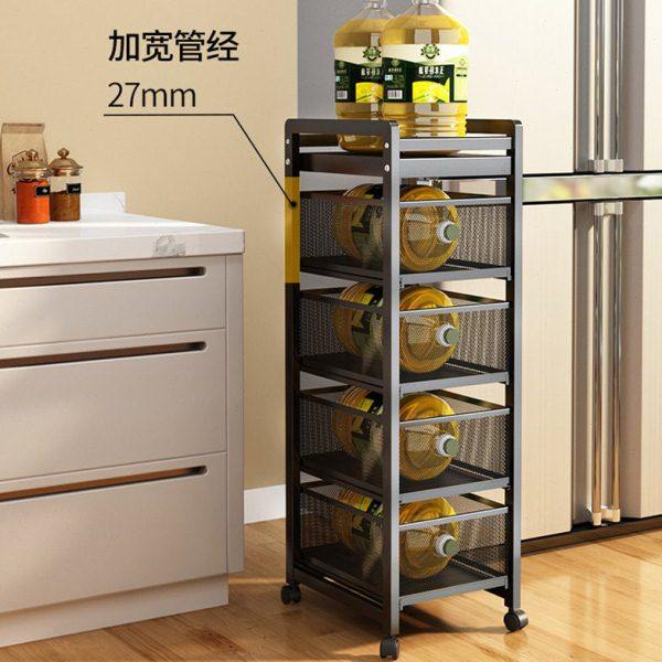 厨房菜篮子置物架落地多层抽屉式放菜架子抽拉夹缝蔬菜收纳储物架,厨房/烹饪用具,果蔬置物架/篮/框,淘宝优惠券,粉丝福利购,淘宝优惠卷