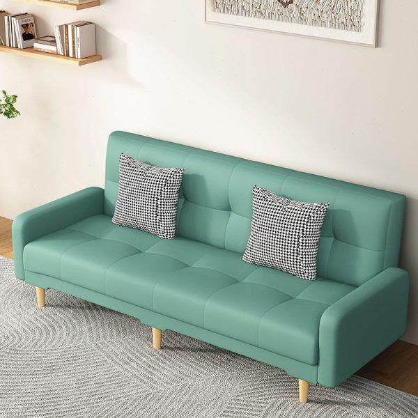 公寓卧室猫爪皮PU皮革油蜡理发店三人可折叠两用沙发小户型沙发床,住宅家具,布艺沙发,淘宝优惠券,粉丝福利购,淘宝优惠卷