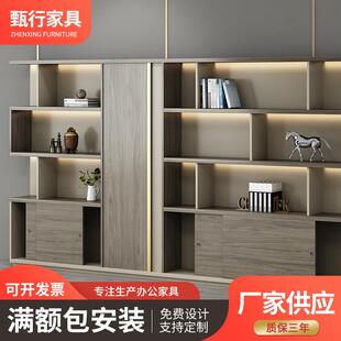 灯带木质文件柜办公柜档案柜资料柜办公文件柜储物柜书柜展示柜