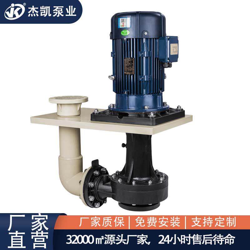 槽内立式泵JKD-W-100SK-15VF-4长轴一体压制出轴耐酸碱可空转