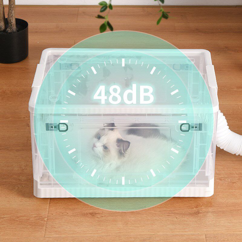 猫咪哄干箱烘猫咪降噪滑轮透明烘干箱家用狗狗宠物洗澡吹干机箱子