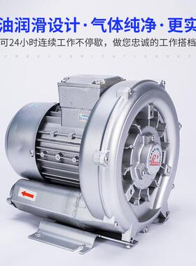 现货HB-2功29高压风机铝漩合金业低噪772高压鼓风机工大率吹吸涡