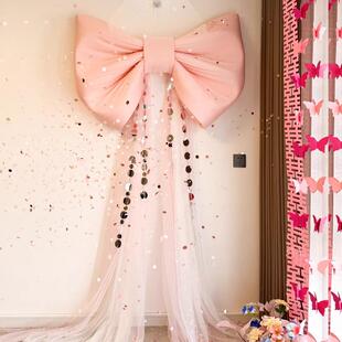 锁美家居超蝶大丝绒32343蝴红具结结婚婚房氛围感装饰新娘晨袍拍