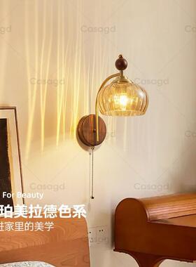 中古风过道16119s壁灯复古璃客厅道沙发背景墙灯玻简约过走廊灯具