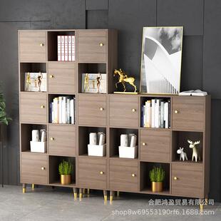 日式小矮柜木组合子AEY柜实落地书柜书格置物架电架视柜缝隙柜收
