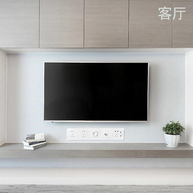 酒店电视背景墙插座86型