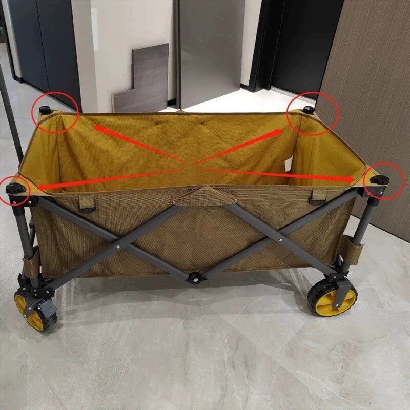 户外营地车配件螺帽卡扣车衣垫板露营车折叠底板车轮摆摊车收纳袋