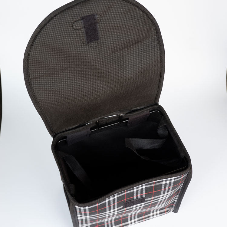 大行折叠自行车篮子方形带盖车筐滑板电动车帆布菜蓝子车篓车前框