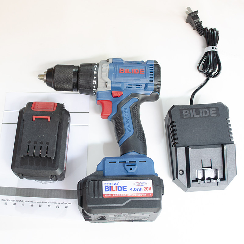 比利得无刷充电手钻12V16V20V锂电池钻电批 工业级电起子电动工具