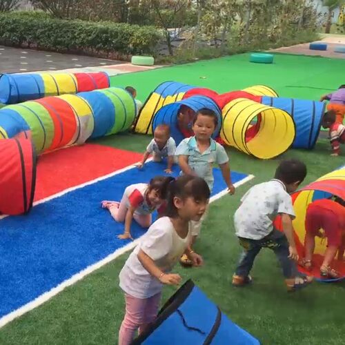 感统训练器材儿童爬行阳光隧道筒钻爬筒幼儿园户外拓展益智玩具