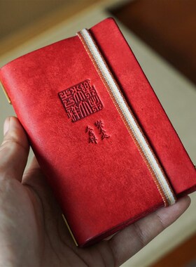 西泠印礼真皮活页A8M5/A7/A6Slim手帐笔记本意大利磨砂Pueblo牛皮