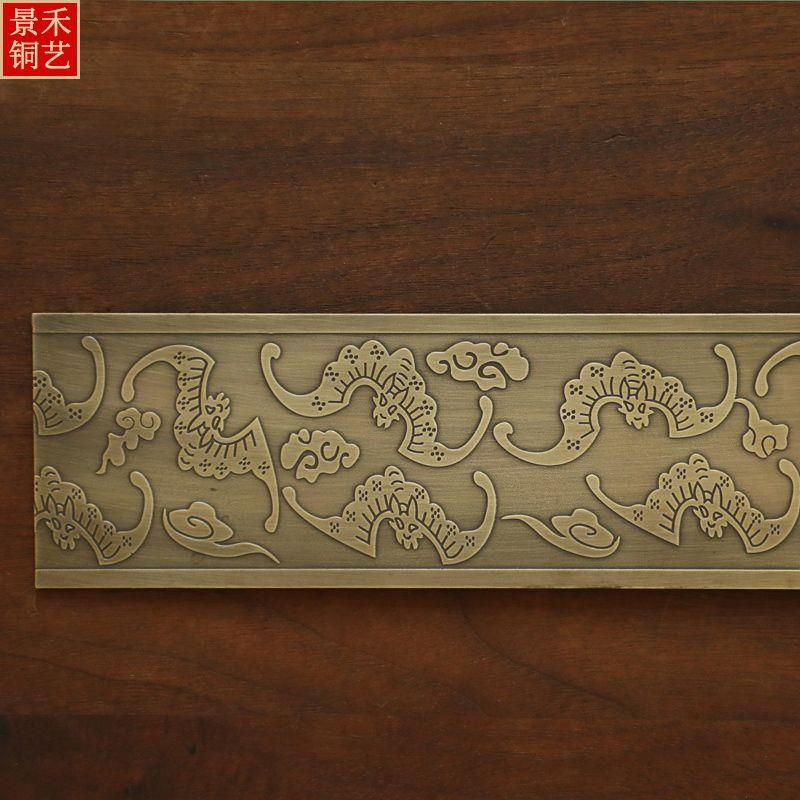 中式仿古大门铜条包角包