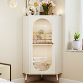 拐角转角柜墙角柜餐边柜客厅卧室收纳柜靠墙三角形柜置物柜储物柜