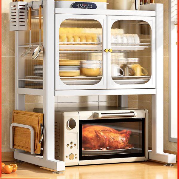 微波炉置物架烤箱架子厨房家用台面小型放碗柜多功能碗碟筷收纳盒,厨房/烹饪用具,微波炉置物架,淘宝优惠券,粉丝福利购,淘宝优惠卷