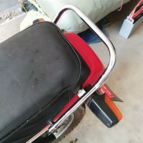 老A125摩托车后扶手改装车通用配件加厚加粗不锈钢尾翼货架尾架