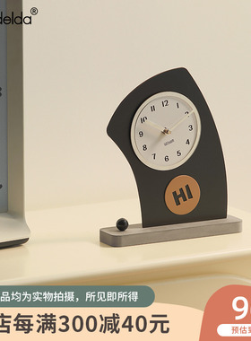 Mandelda客厅卧室台式座钟家居玄关入户装饰品电视柜级桌面摆件