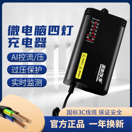 充电器电动2充电显示48V12A60V3A72V车0AH电酸铅池三轮电瓶车