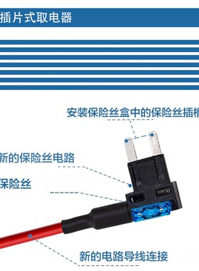 24个汽车电路电险丝取保器带插片式保脚丝5A 迷你/小号/长险/中号