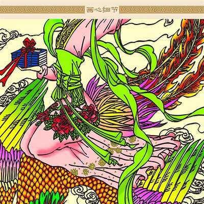九天玄女女画像挂画 九天娘布 图神仙女道场神像画绢娘装饰画定制
