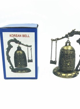 高级装饰青铜器合金精美龙纹编钟撞钟摆件古工艺品家居摆件钟礼物