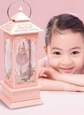 网红水晶球音乐盒旋转芭蕾小女孩八音盒公主女生女童儿童生日礼物