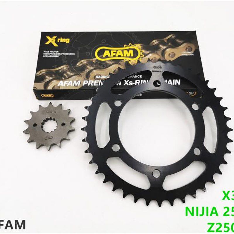 AFAM川崎NINJA250/400 z250 Z400 X300 ZX4R前后大齿盘链轮链条改