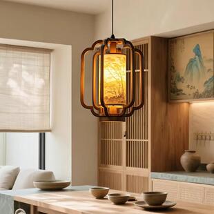 新中茶式入户Lighting玄过道小吊灯宋式美学中国风禅关意复古室庭