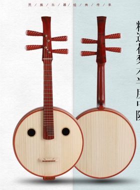 红花梨半度中阮1/2中阮学童练习琴 中阮乐器中阮弹拨乐器小阮乐器