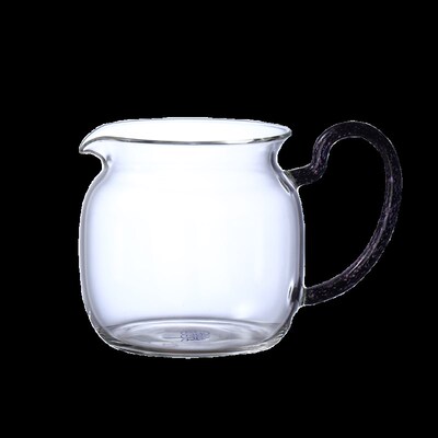 风谜自在茶海彩金把手透明公道杯分茶器公杯大号茶盅家用茶道办公