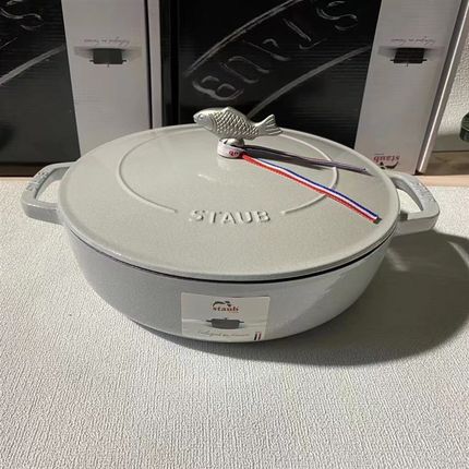 珐宝staub珐琅锅28cm海鲜锅家用多功能锅具煲汤锅焖烧锅铸铁锅