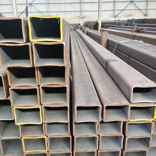q355b无缝方管伸缩套管大小口径扁方通钢管厚壁矩形方管钢材切割
