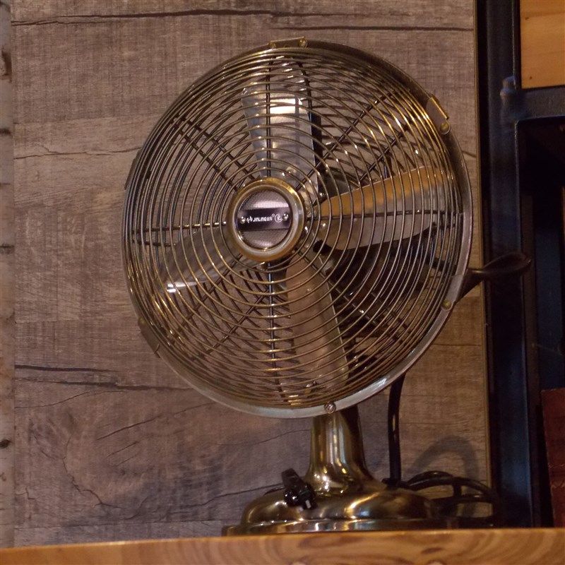 金羚仿古扇复古落地扇台式粉色风扇金属台扇古典欧式家居台扇怀旧