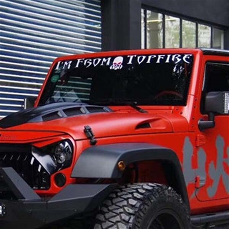 牧马人顶火车贴前挡风玻璃贴纸牧马人BJ40猛禽越野车改装汽车拉花
