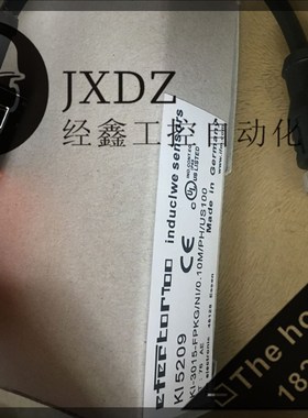 易福门KI5209/KI-3015-FPKG/NI/0,10M/PH/US100电容式接近开关